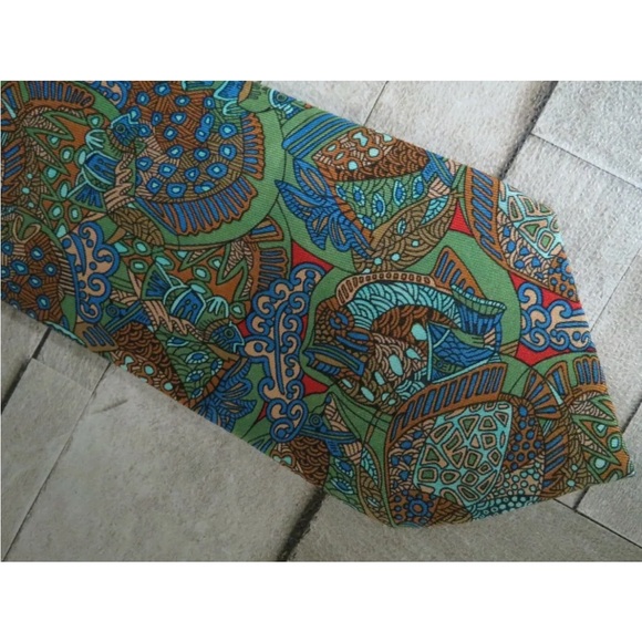 Hermes Tie 7344 Paisley Excellent Condition - Picture 5 of 8